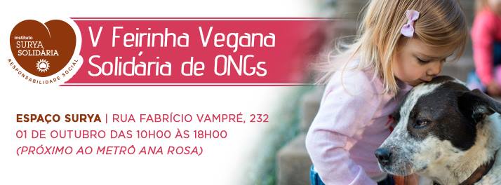 Instituto Surya Solidária realiza a 5ª Feirinha Vegana Solidária de ONGs