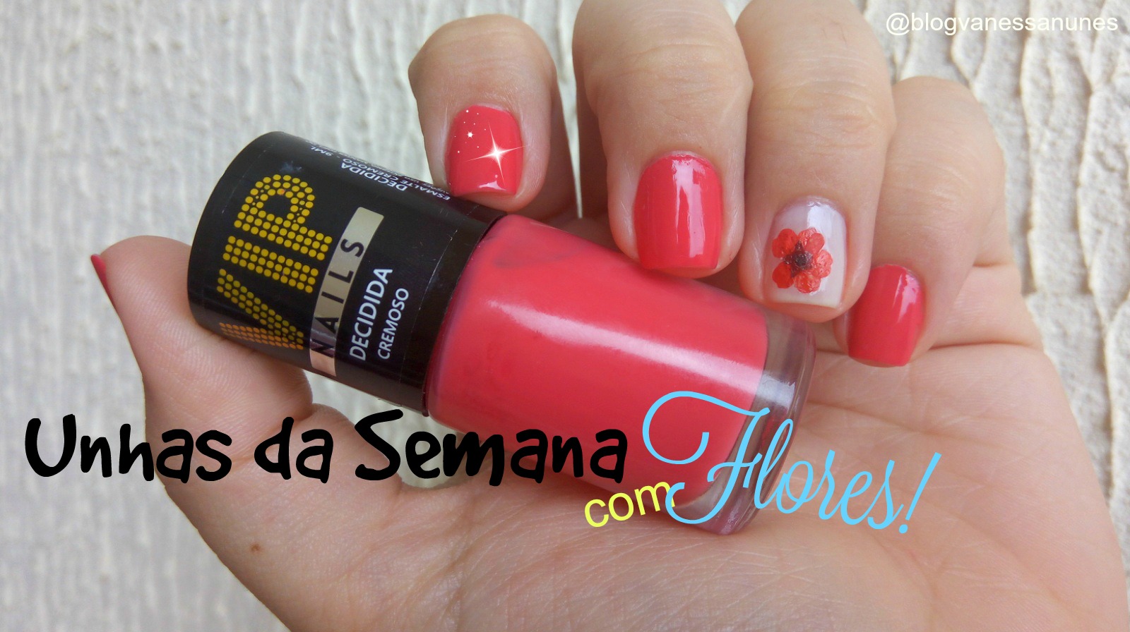 Unhas da Semana com Flores