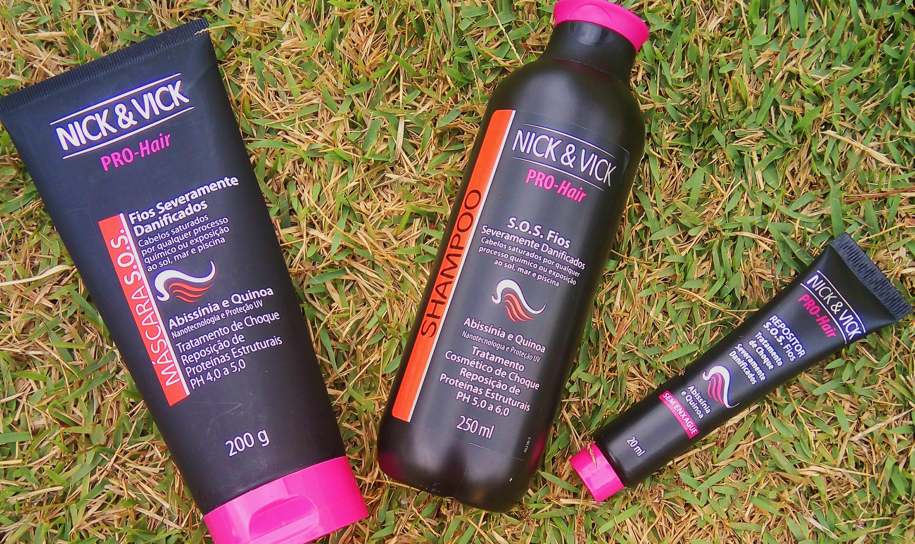 Shampoo, Máscara e Ampola NICK & VICK – PH Capilar – Pro Hair {TESTEI}