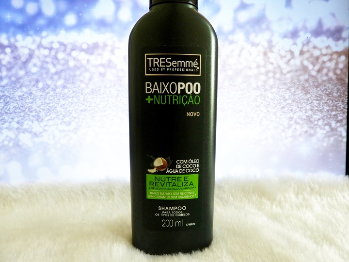 Resenha Shampoo BAIXOPOO + Nutrição com Óleo e Água de Coco TRESemmé