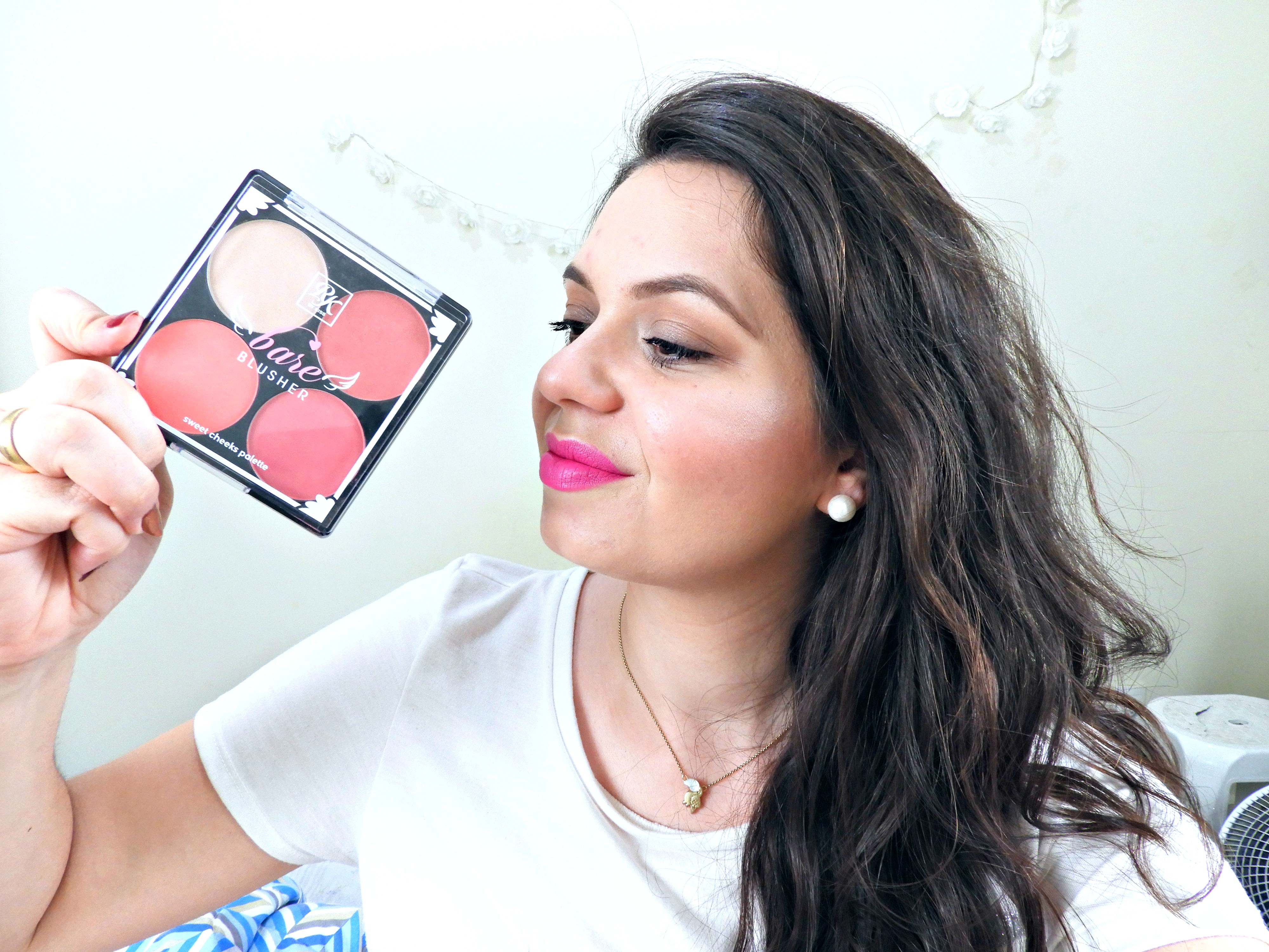 PALETA DE BLUSH E ILUMINADOR BARE BLUSHER RUBY KISSES