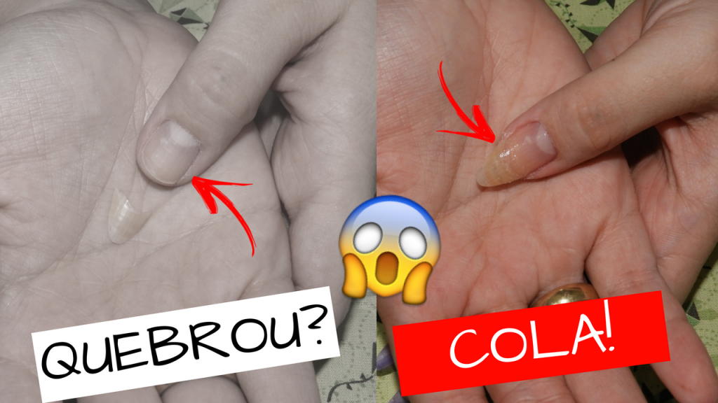 COMO CONSERTAR / COLAR UNHA QUEBRADA?